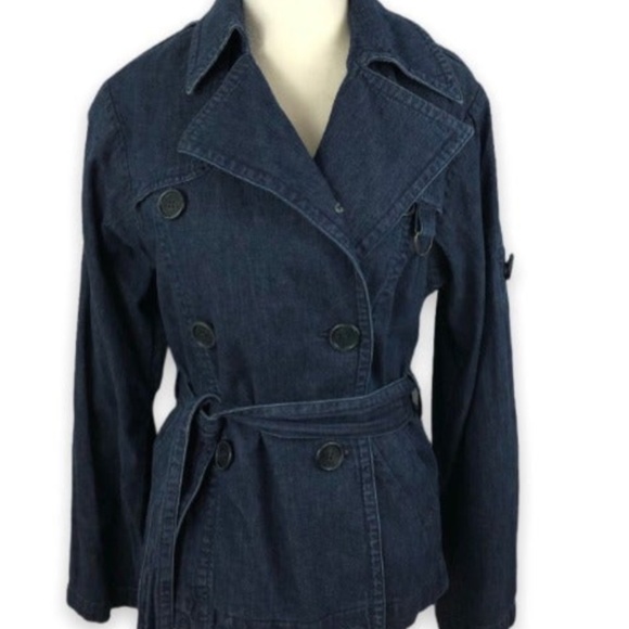 Marc by Marc Jacobs denim belted trench-style jacket - Picture 2 of 8